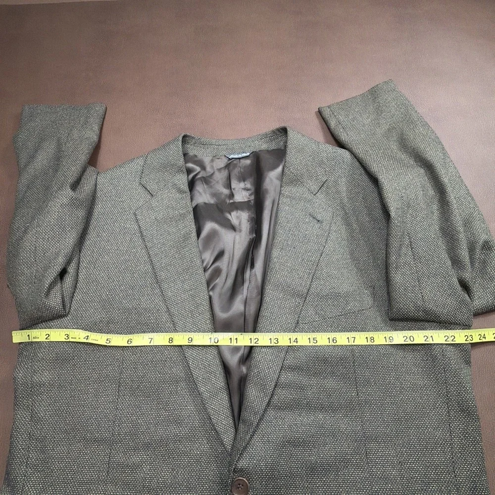 ZANELLA Italy Silk Blend Sport Coat Blazer Mens 44R Patterned Woven Wedding MINT